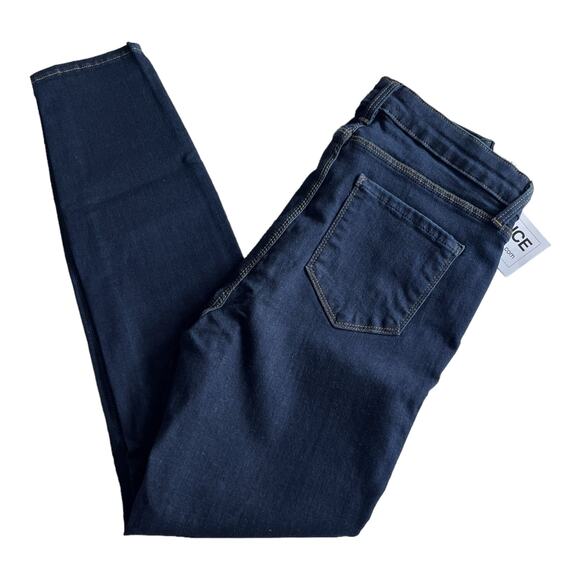 L'AGENCE Margot High Rise Skinny Jeans Dark Blue Minuit Revolve Denim 26 NWT - Picture 4 of 9